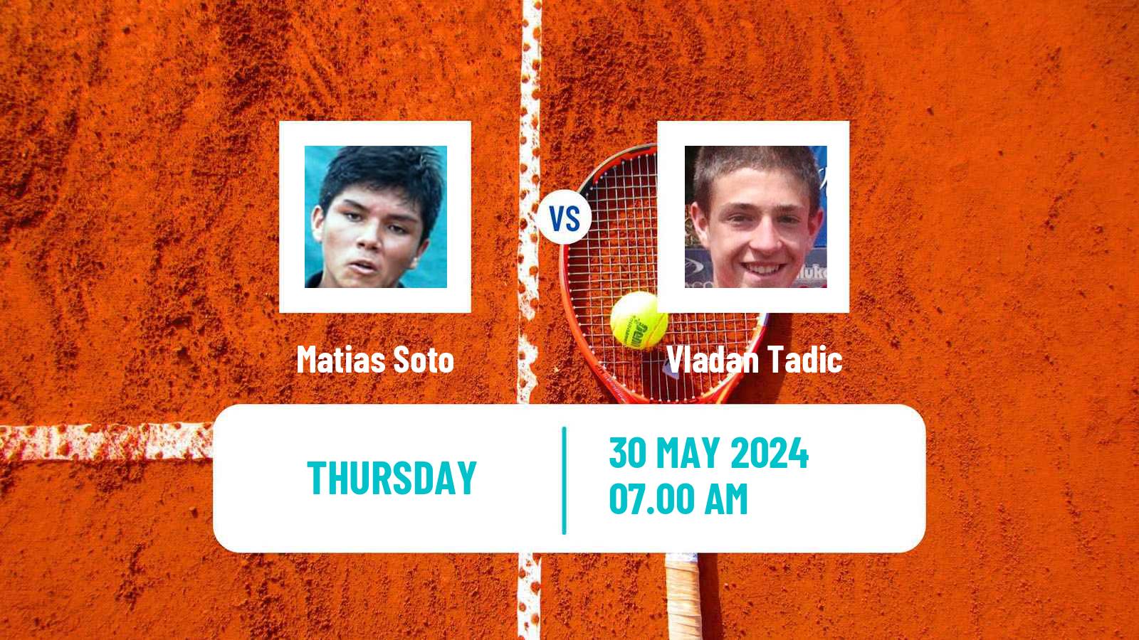 Tennis ITF M25 Kiseljak Men Matias Soto - Vladan Tadic
