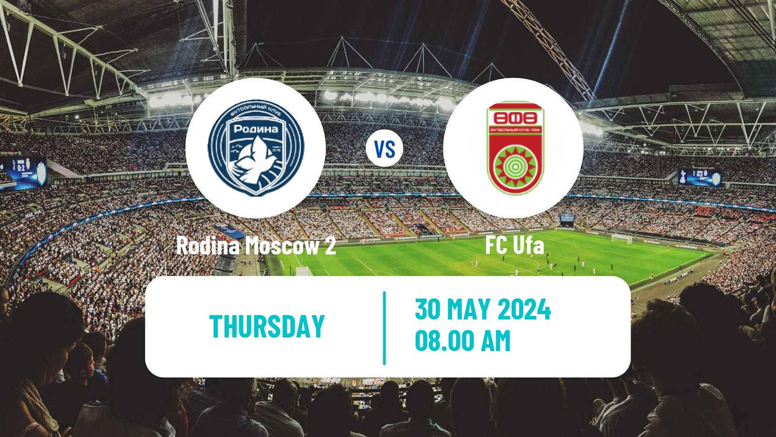 Soccer Russian FNL 2 Division A Gold Rodina Moscow 2 - Ufa