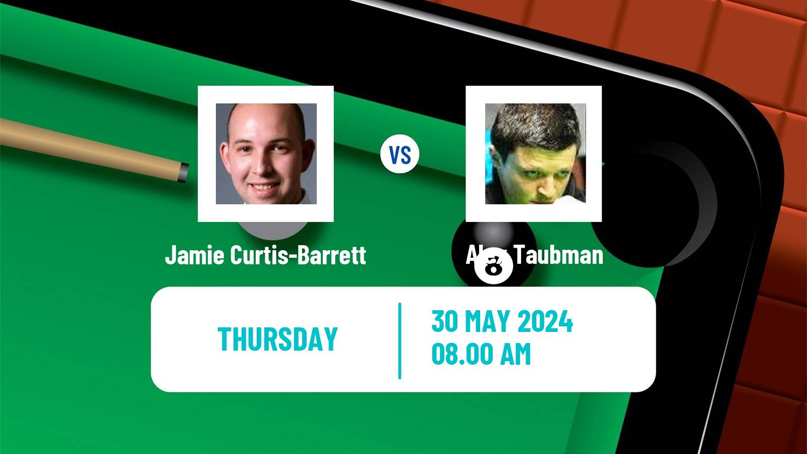 Snooker Qualifying School 2 Jamie Curtis-Barrett - Alex Taubman
