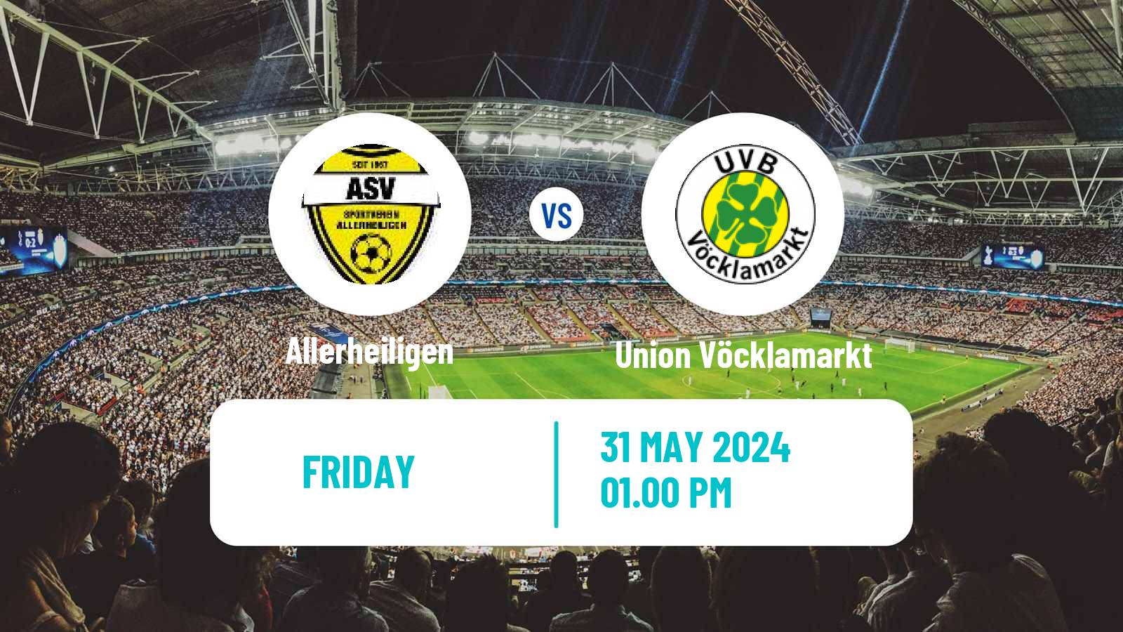 Soccer Austrian Regionalliga Central Allerheiligen - Union Vöcklamarkt