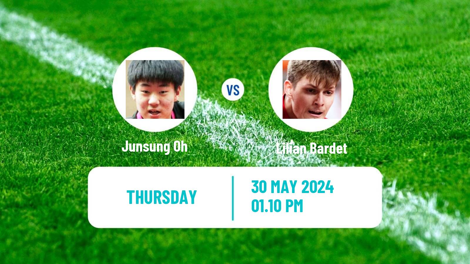 Table tennis Wtt Contender Mendoza Men Junsung Oh - Lilian Bardet