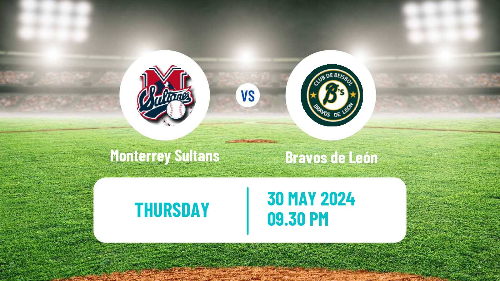 Baseball LMB Monterrey Sultans - Bravos de León