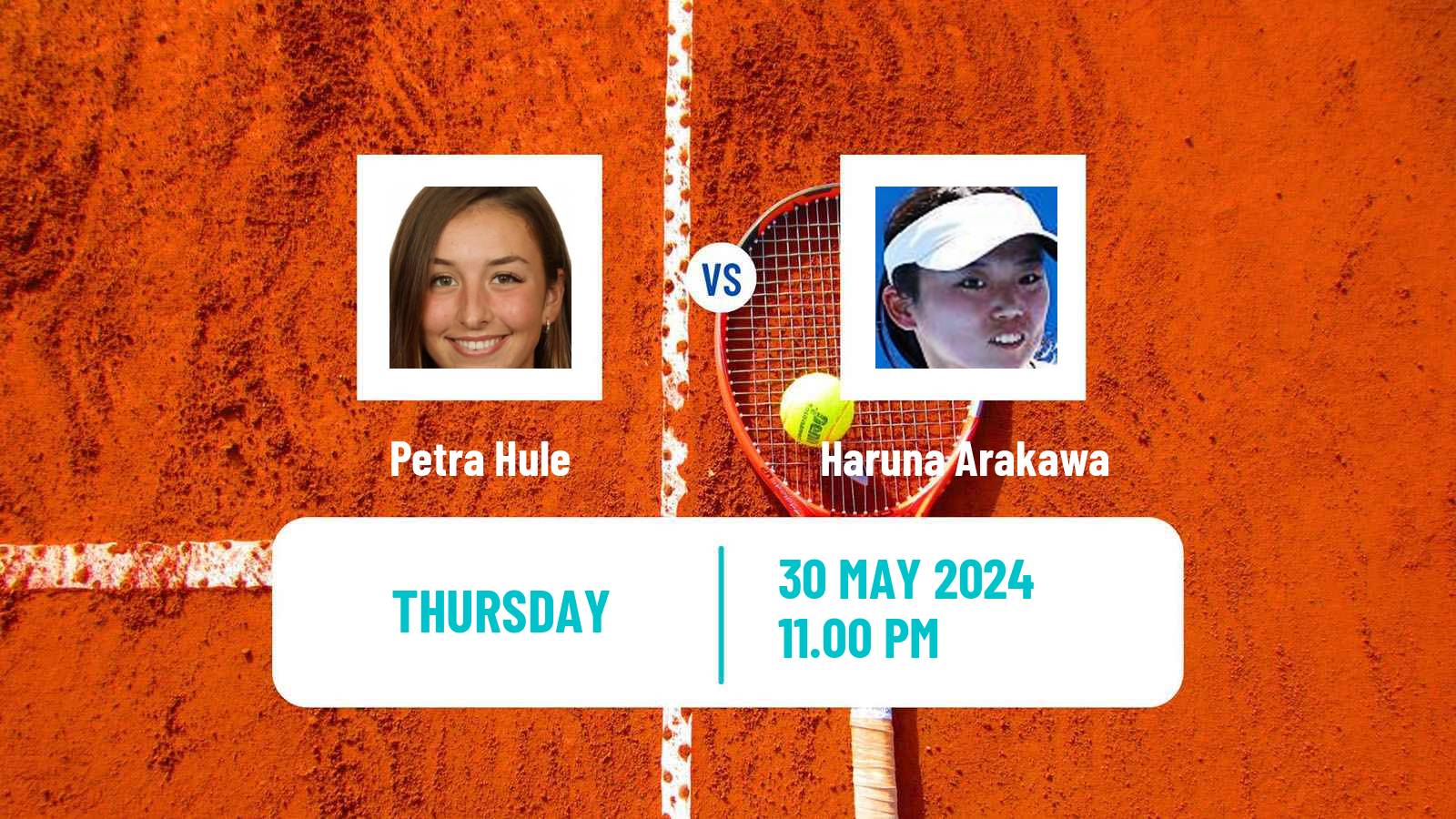 Tennis ITF W35 Changwon Women Petra Hule - Haruna Arakawa