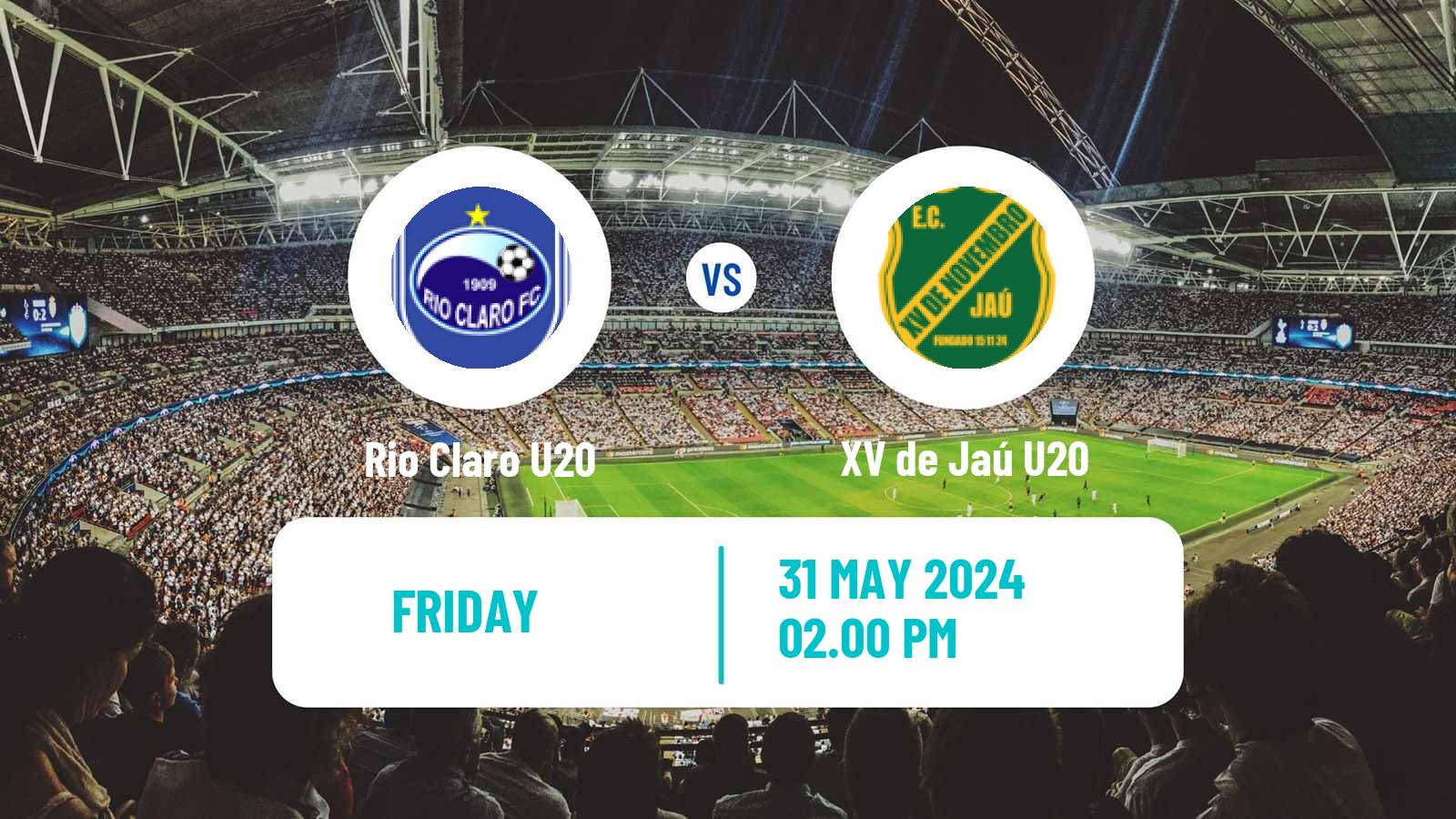 Soccer Brazilian Paulista U20 Rio Claro U20 - XV de Jaú U20