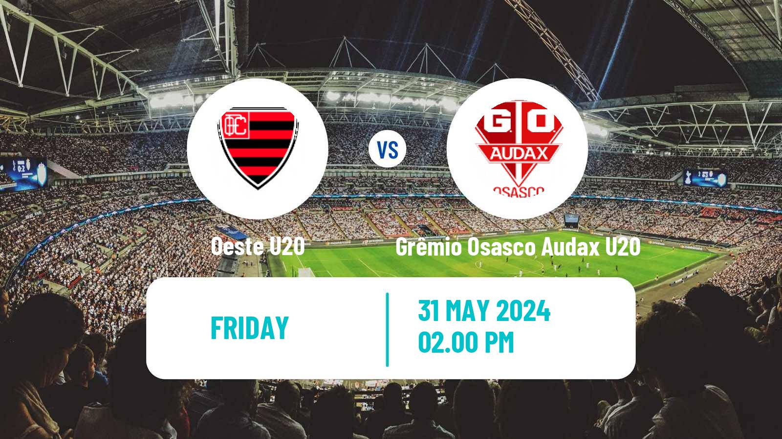 Soccer Brazilian Paulista U20 Oeste U20 - Grêmio Osasco Audax U20