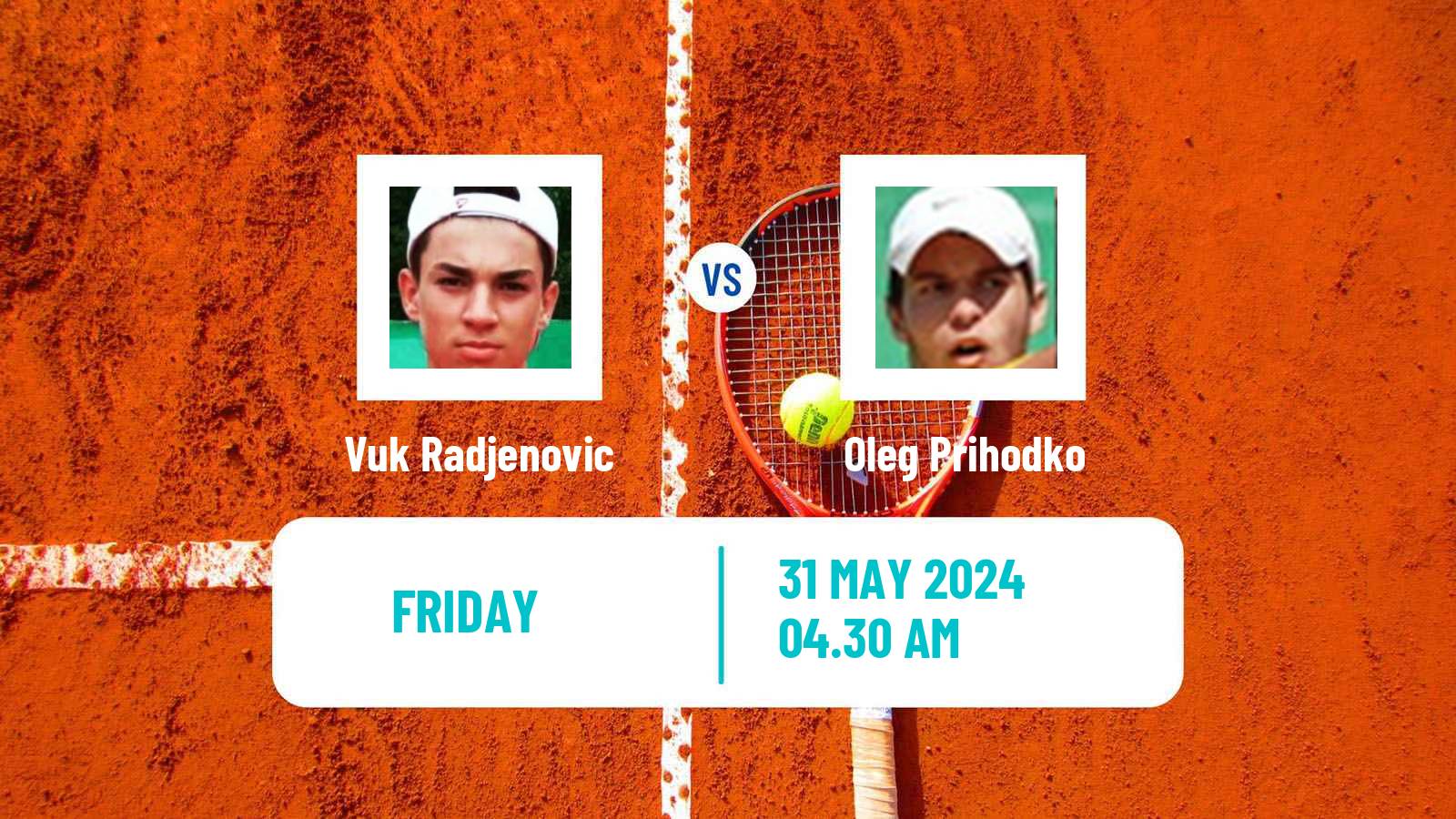 Tennis ITF M15 Kursumlijska Banja 6 Men Vuk Radjenovic - Oleg Prihodko