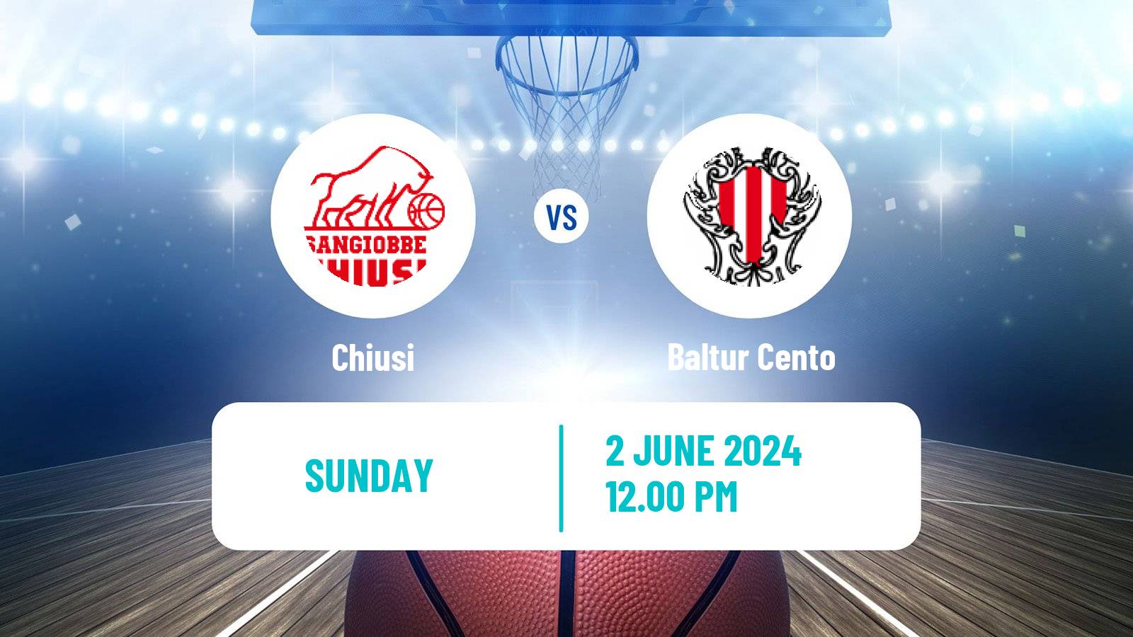 Basketball Italian Serie A2 Basketball Chiusi - Baltur Cento