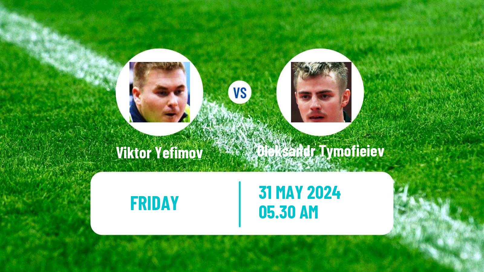 Table tennis Tt Star Series Men Viktor Yefimov - Oleksandr Tymofieiev