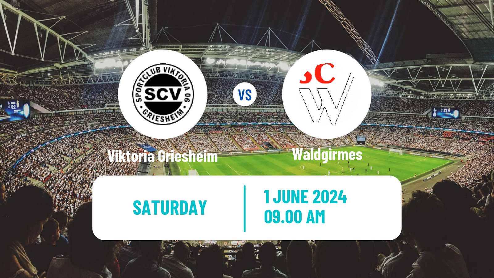 Football German Oberliga Hessen Viktoria Griesheim - Waldgirmes