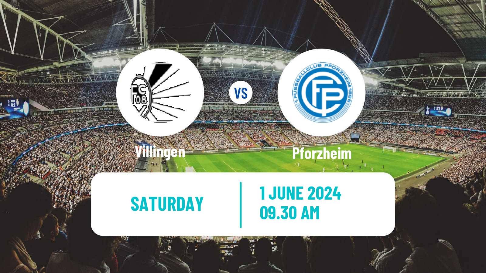 Football German Oberliga Baden-Württemberg Villingen - Pforzheim