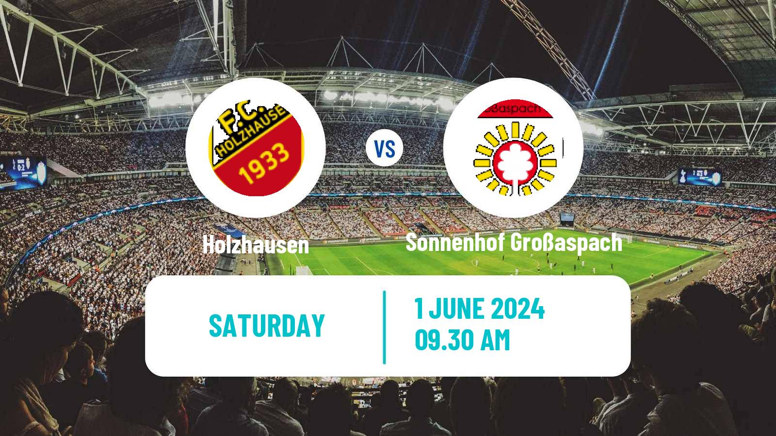 Football German Oberliga Baden-Württemberg Holzhausen - Sonnenhof Großaspach