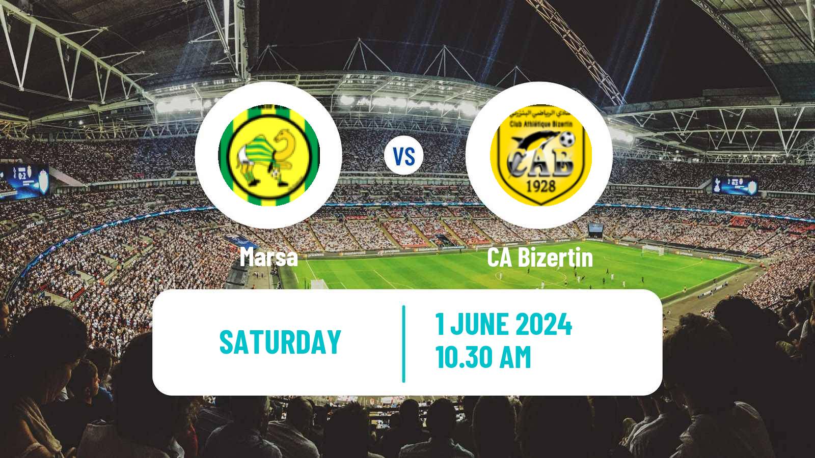 Soccer Tunisian Ligue Professionnelle 1 Marsa - Bizertin