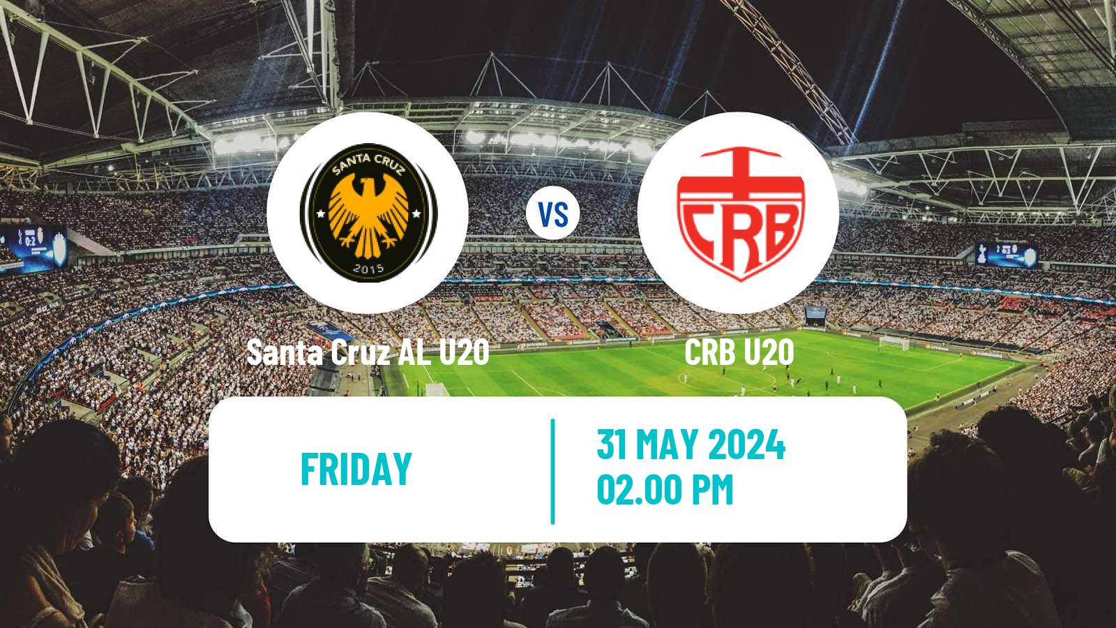 Soccer Brazilian Alagoano U20 Santa Cruz AL U20 - CRB U20