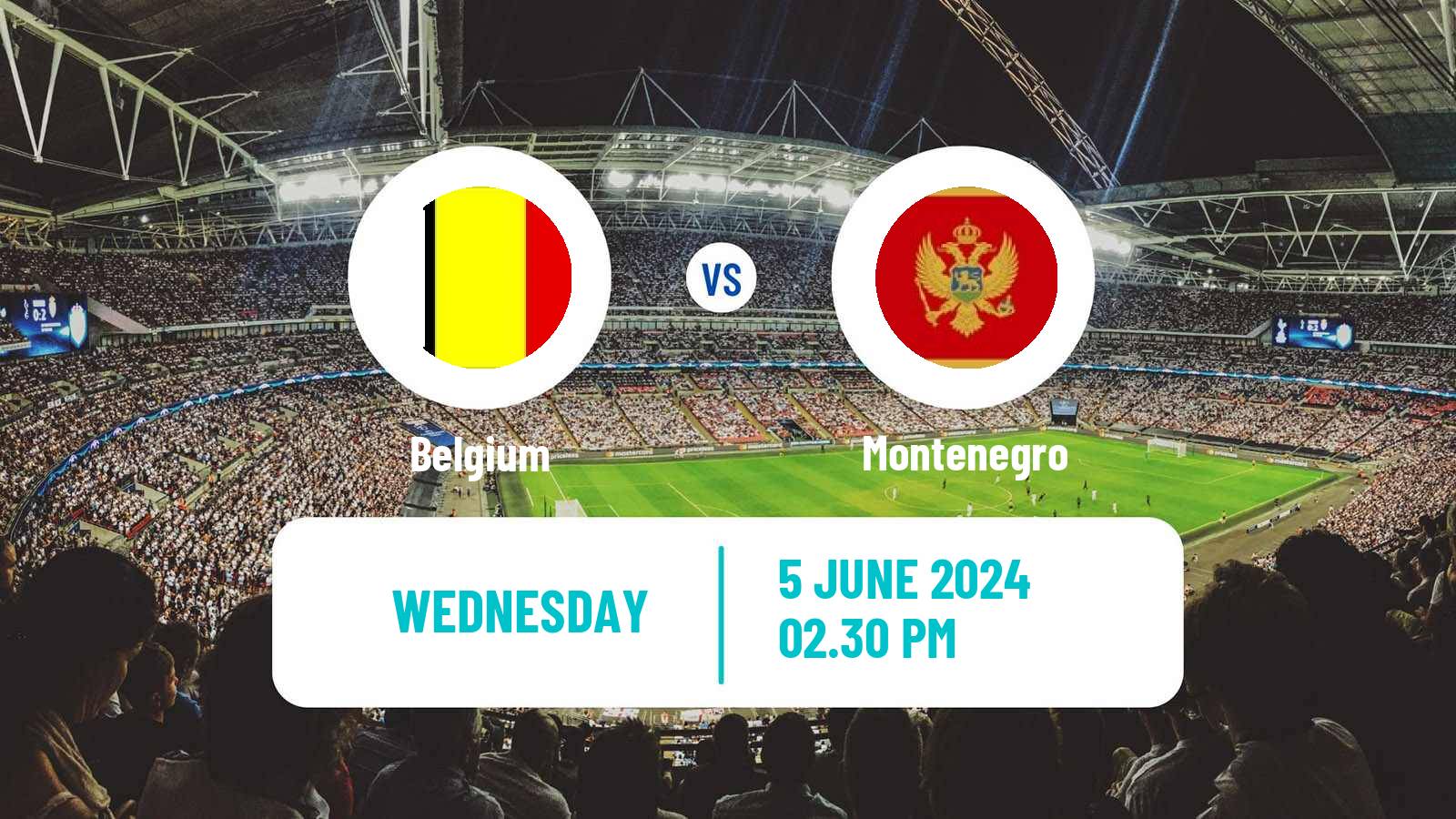 Soccer Friendly Belgium - Montenegro