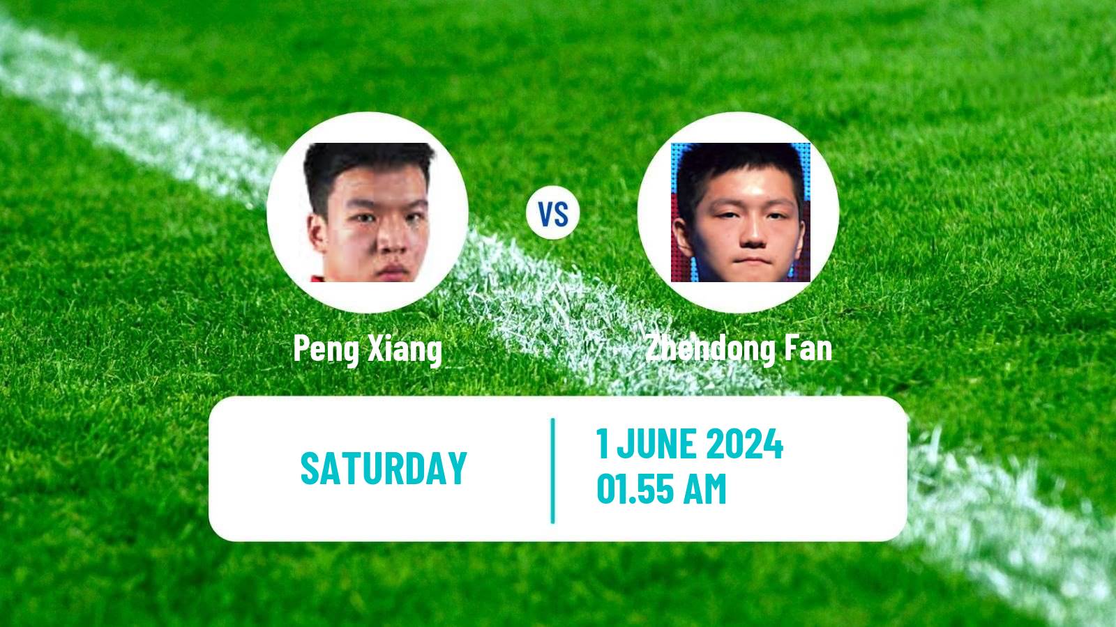 Table tennis Wtt Champions Chongqing Men Peng Xiang - Zhendong Fan