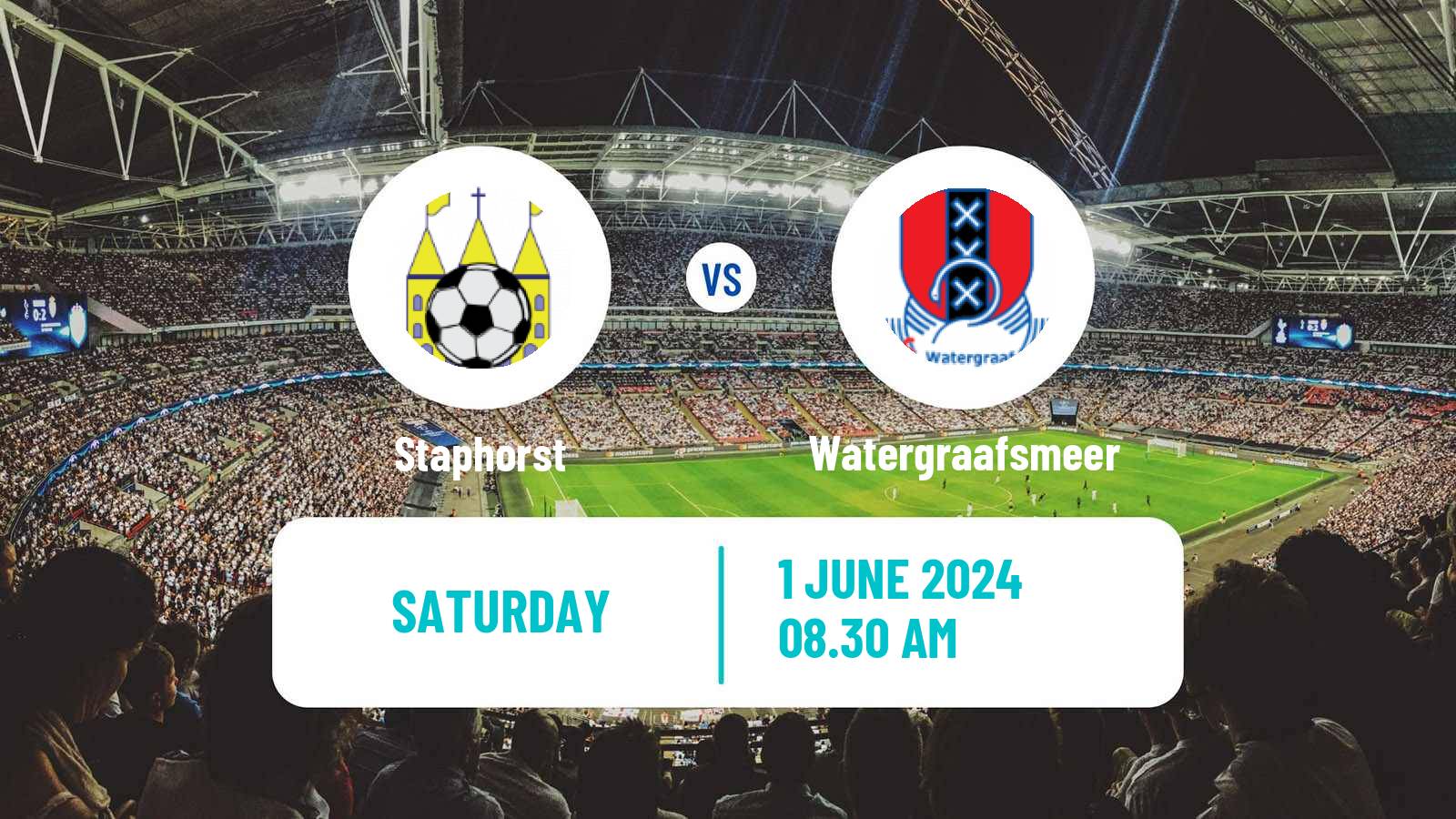 Football Dutch Derde Divisie Staphorst - Watergraafsmeer