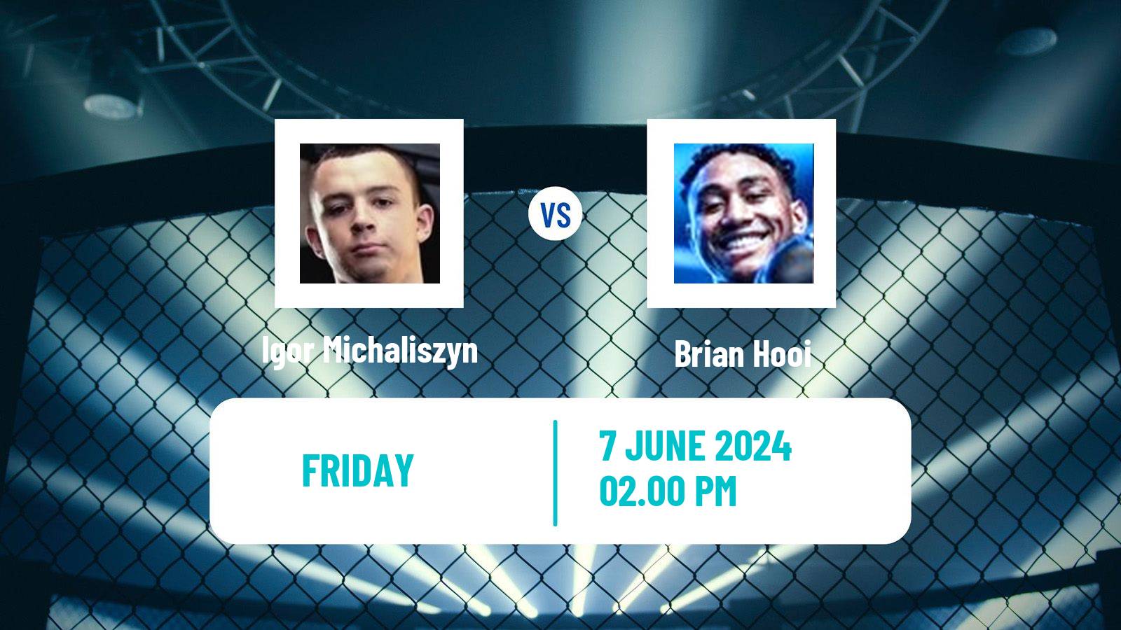 MMA Welterweight Ksw Men Igor Michaliszyn - Brian Hooi