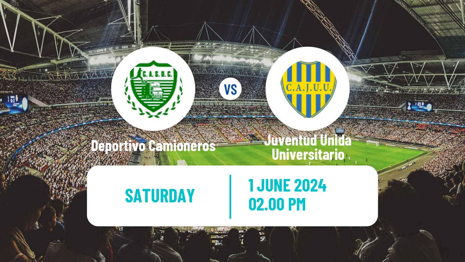 Soccer Argentinian Torneo Federal Deportivo Camioneros - Juventud Unida Universitario