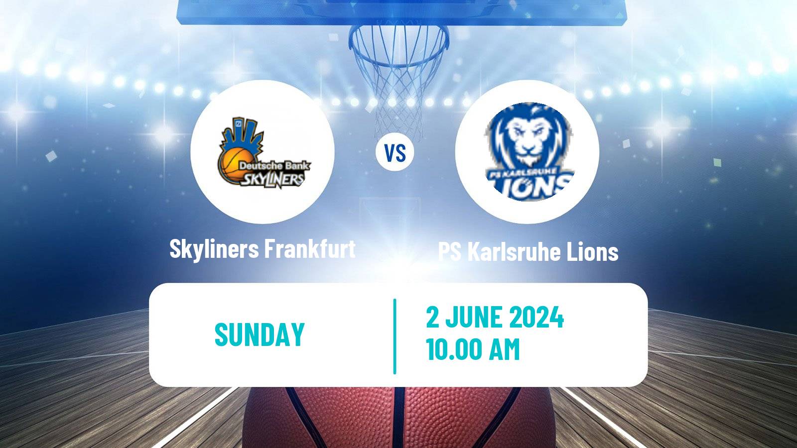 Basketball German Pro A Basketball Skyliners Frankfurt - PS Karlsruhe Lions