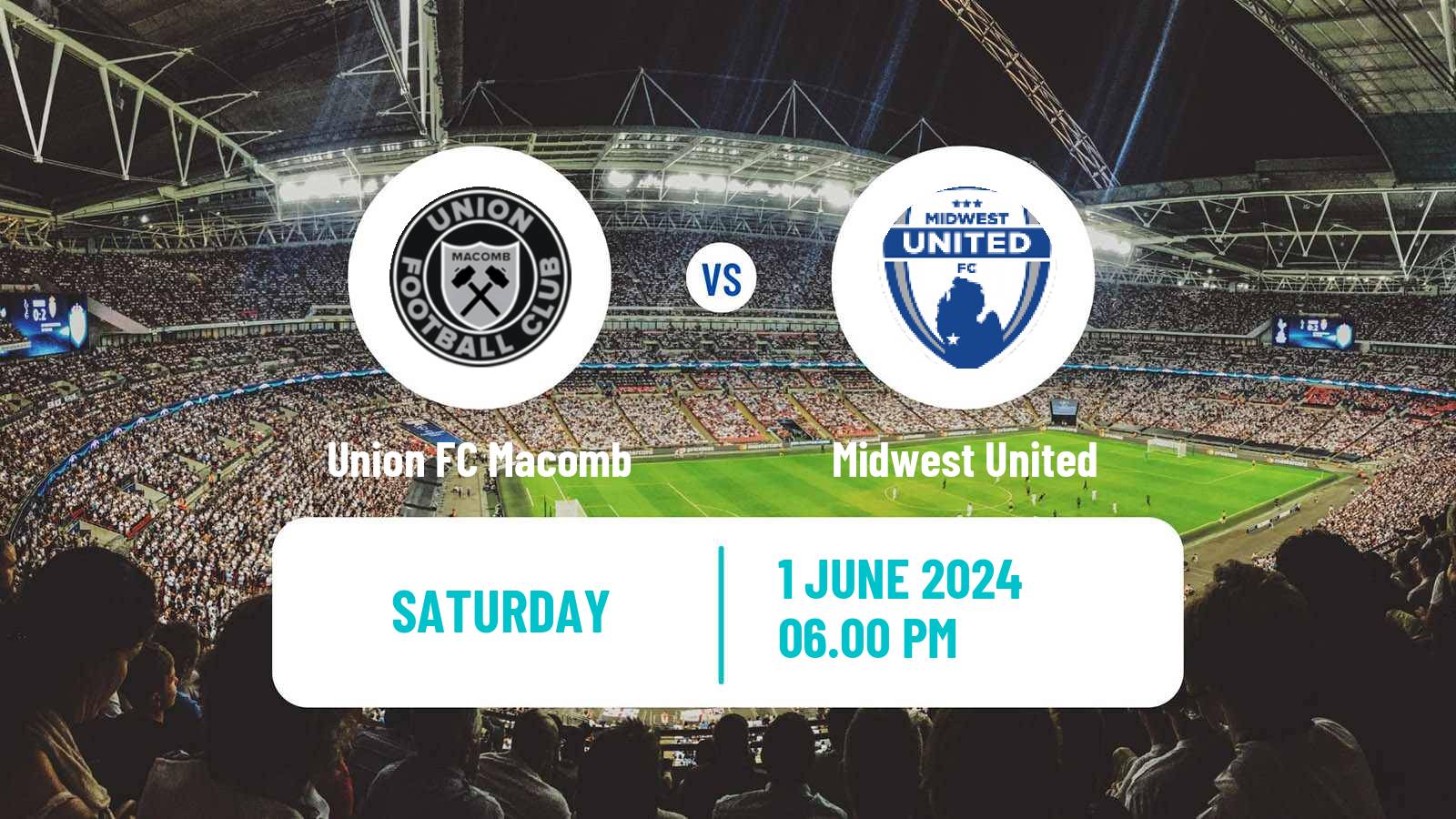 Soccer USL League Two Union FC Macomb - Midwest United