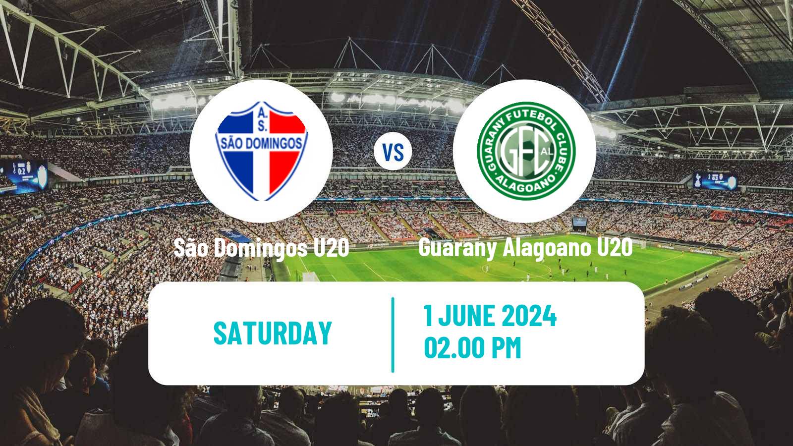 Soccer Brazilian Alagoano U20 São Domingos U20 - Guarany Alagoano U20