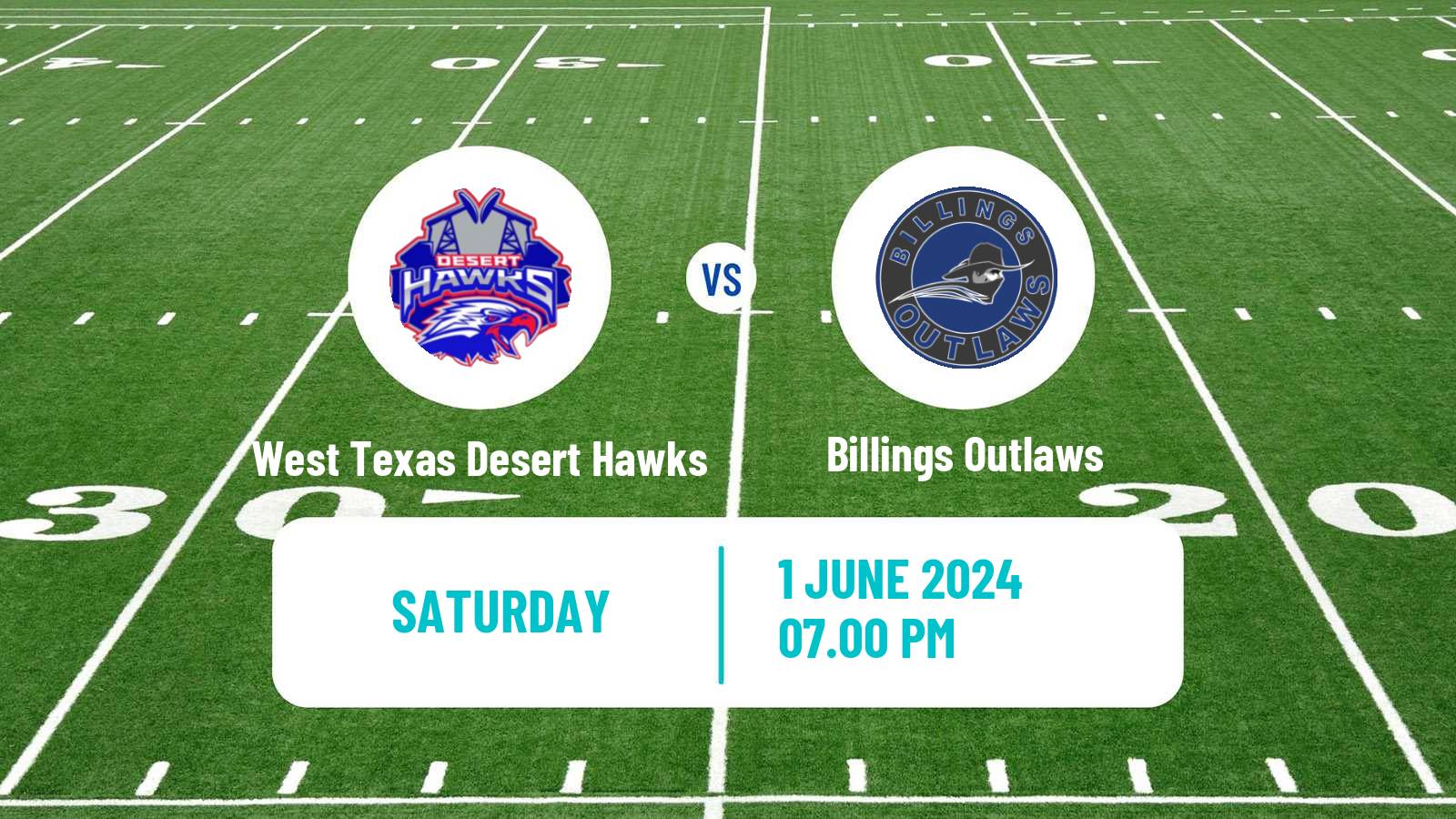 Arena football Arena Football League West Texas Desert Hawks - Billings Outlaws