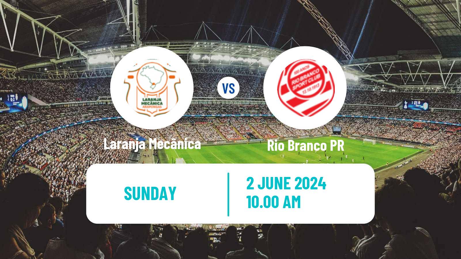 Soccer Brazilian Campeonato Paranaense 2 Laranja Mecânica - Rio Branco PR