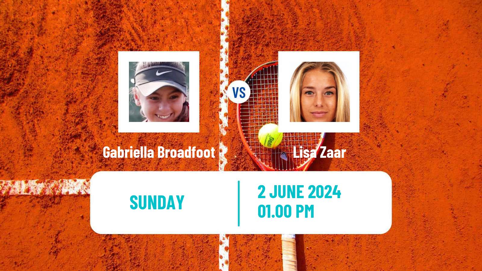 Tennis ITF W15 San Diego Ca Women Gabriella Broadfoot - Lisa Zaar