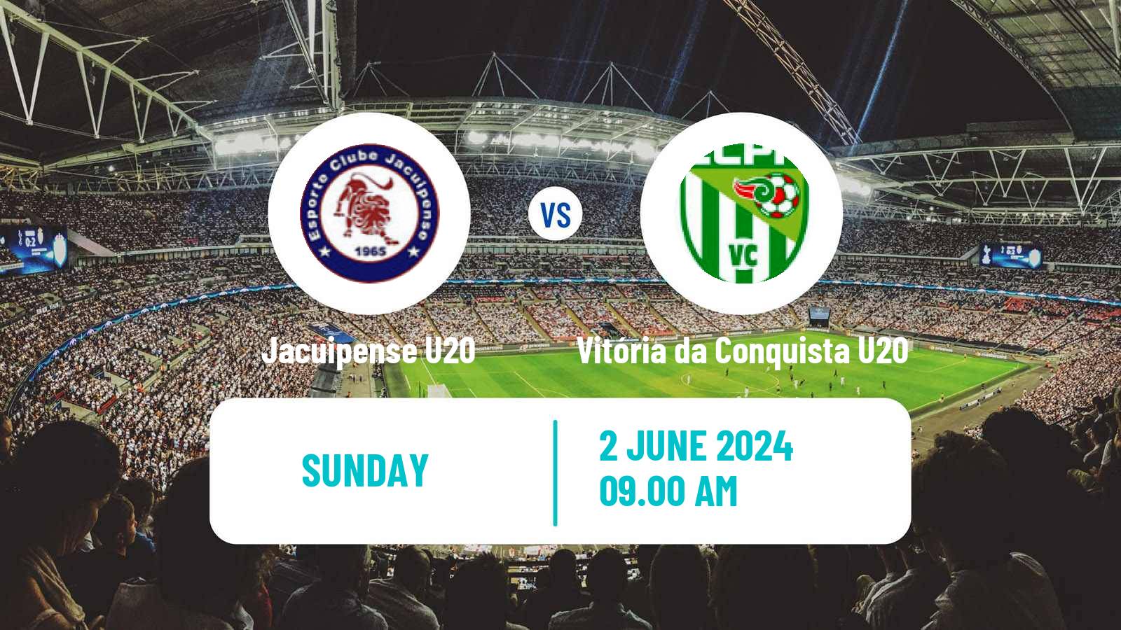 Soccer Brazilian Baiano U20 Jacuipense U20 - Vitória da Conquista U20