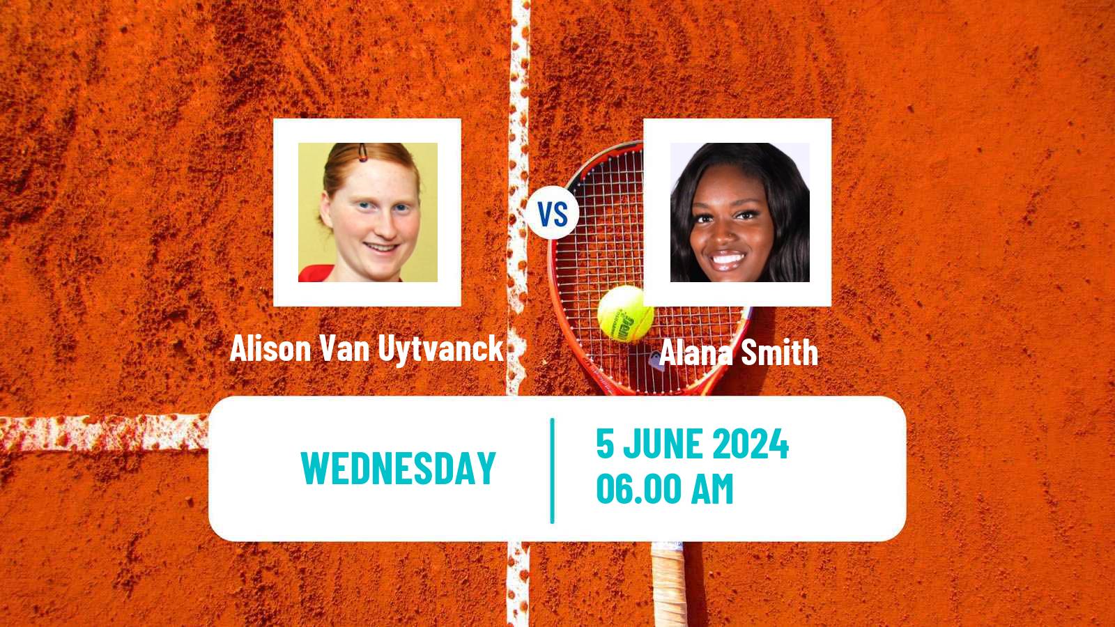 Tennis ITF W100 Surbiton Women Alison Van Uytvanck - Alana Smith