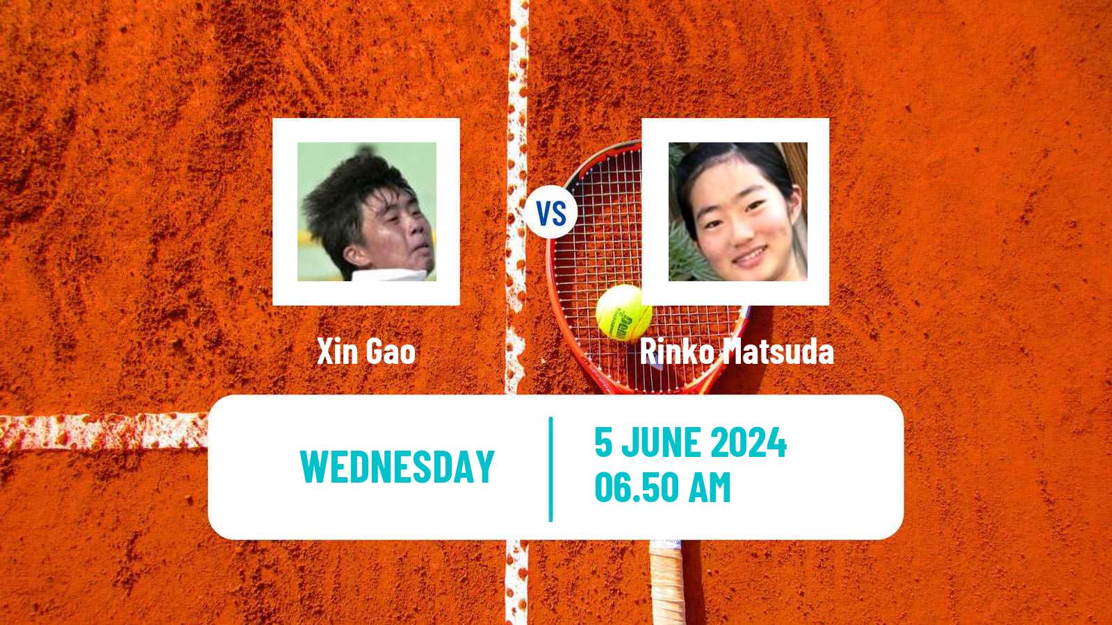 Tennis ITF W50 La Marsa Women Xin Gao - Rinko Matsuda