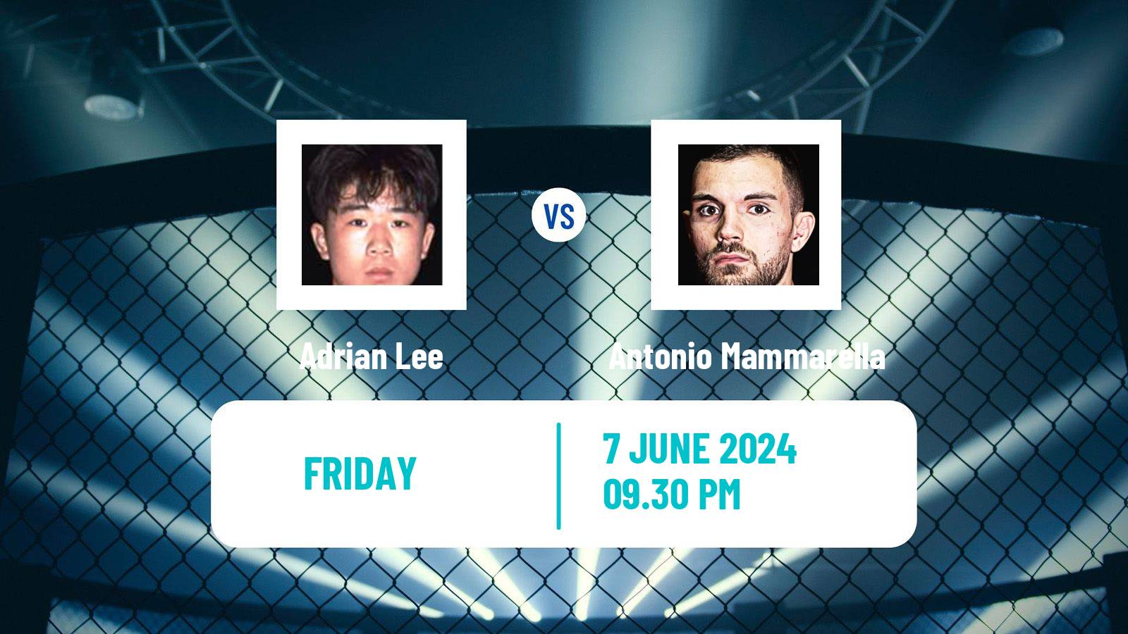 MMA Lightweight One Championship Men Adrian Lee - Antonio Mammarella