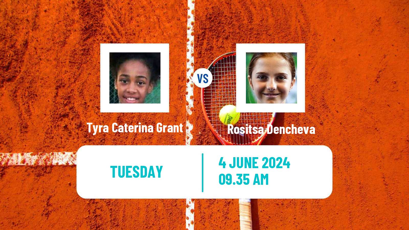 Tennis Girls Singles French Open Tyra Caterina Grant - Rositsa Dencheva