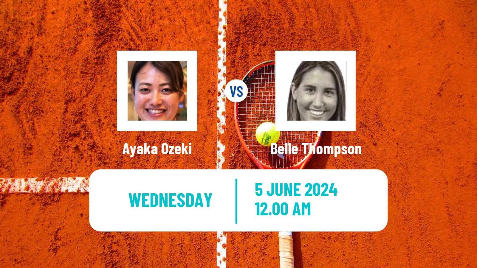 Tennis ITF W15 Kawaguchi Women Ayaka Ozeki - Belle Thompson