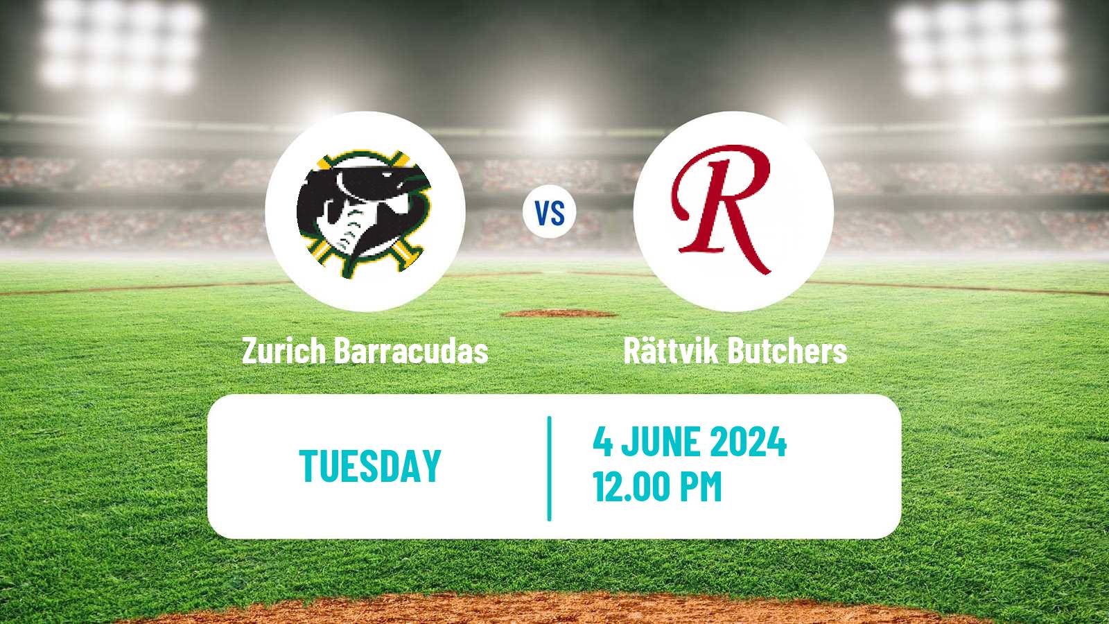 Baseball  Federations Cup Baseball Zurich Barracudas - Rättvik Butchers