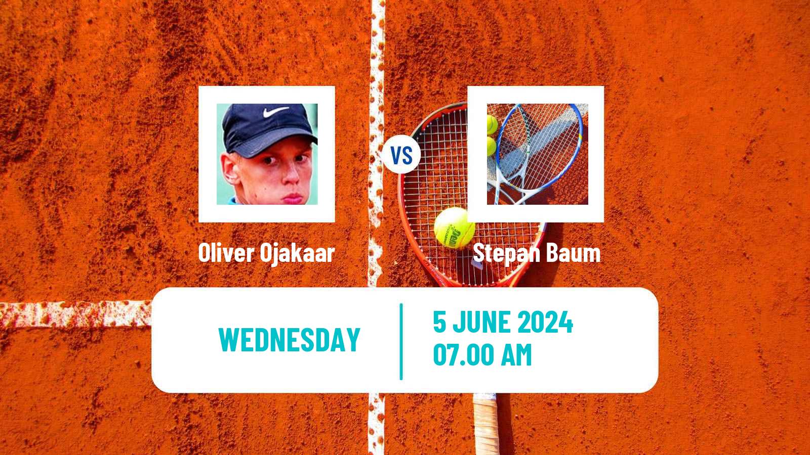 Tennis ITF M15 Grodzisk Mazowiecki Men Oliver Ojakaar - Stepan Baum
