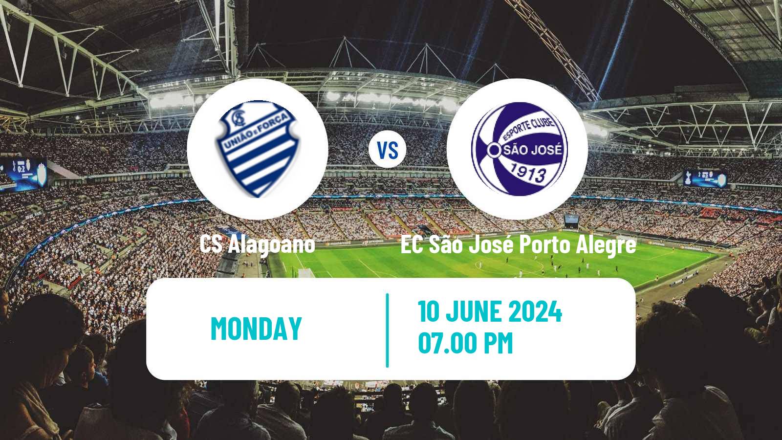 Soccer Brazilian Serie C CS Alagoano - EC São José Porto Alegre