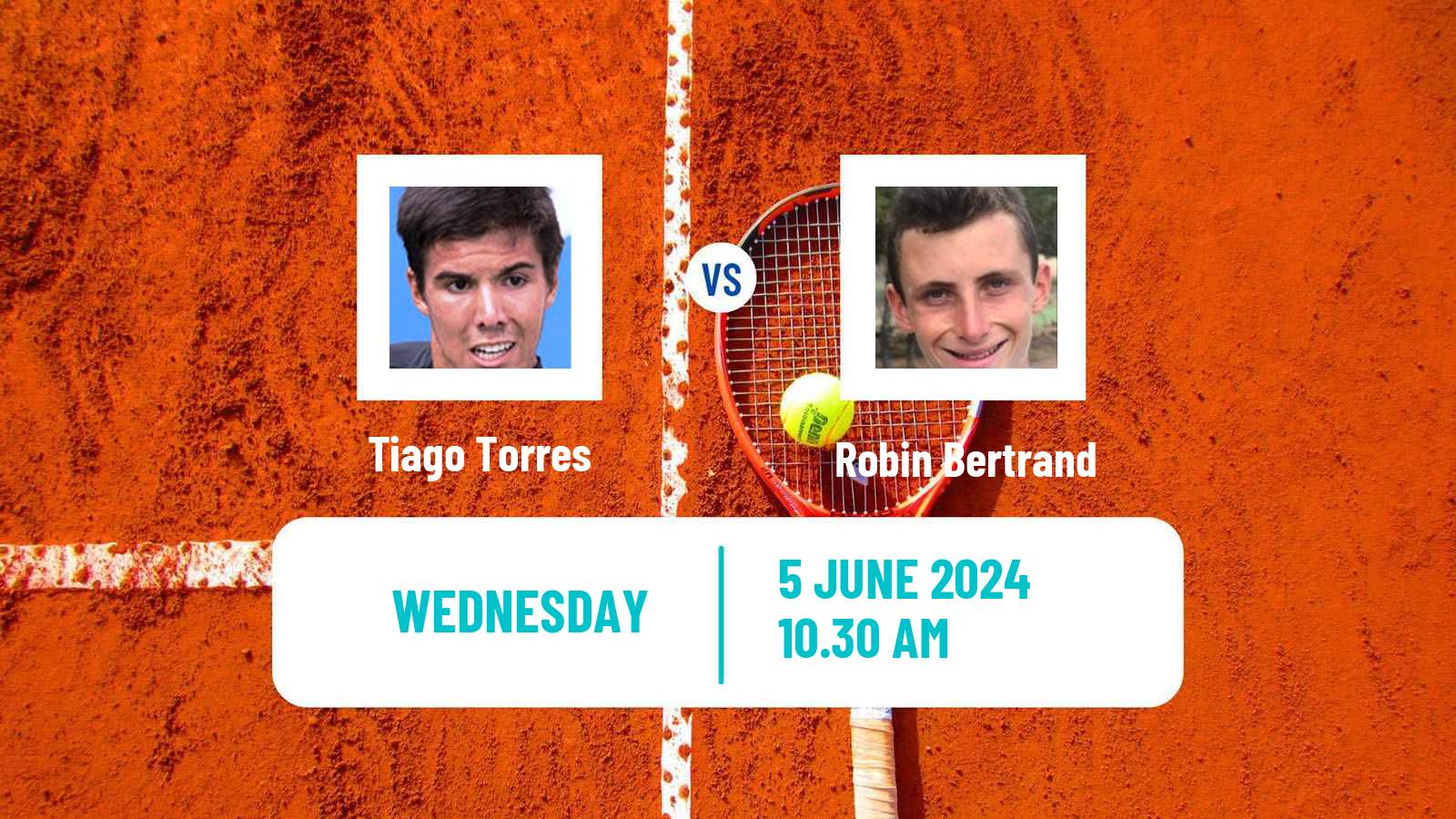 Tennis ITF M25 Setubal Men Tiago Torres - Robin Bertrand
