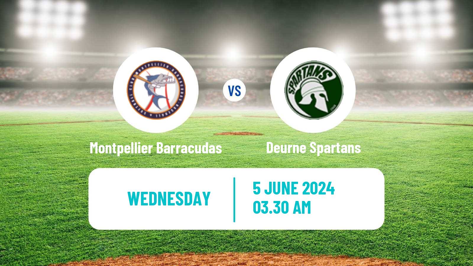 Baseball Confederation Cup Baseball Montpellier Barracudas - Deurne Spartans