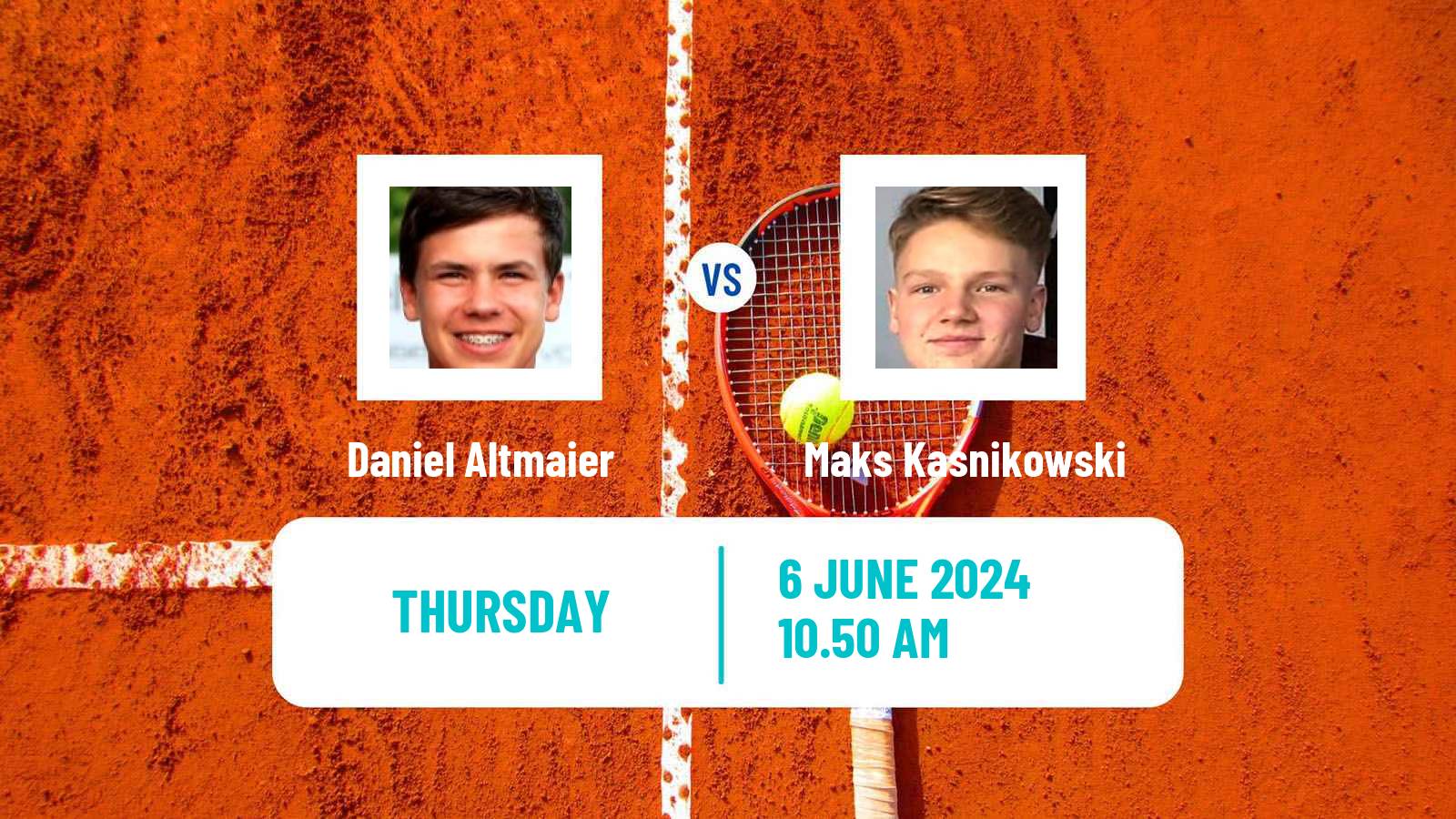 Tennis Heilbronn Challenger Men Daniel Altmaier - Maks Kasnikowski