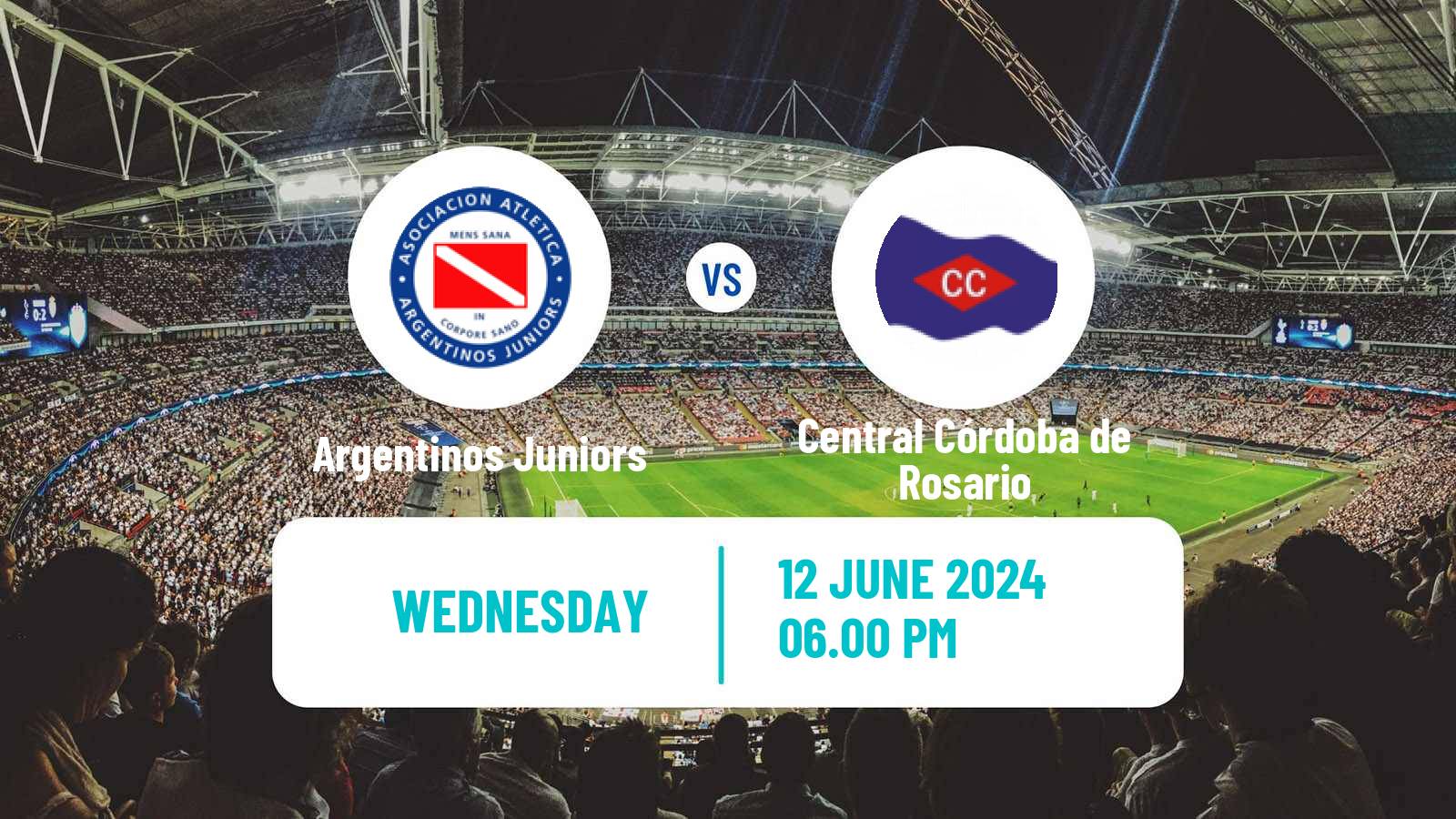 Soccer Argentinian Liga Profesional Argentinos Juniors - Central Córdoba de Rosario