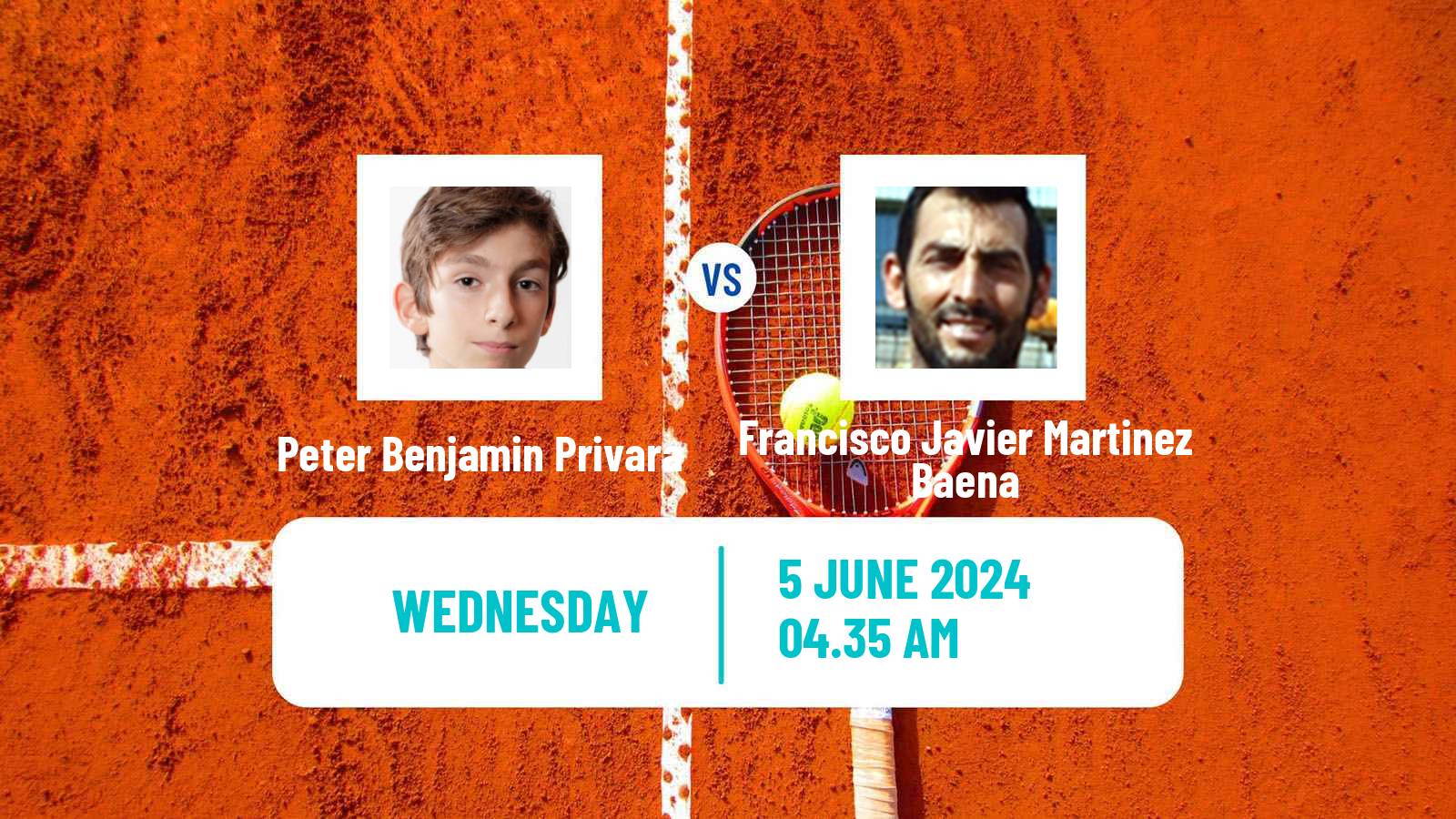 Tennis ITF M25 Cordoba Men Peter Benjamin Privara - Francisco Javier Martinez Baena