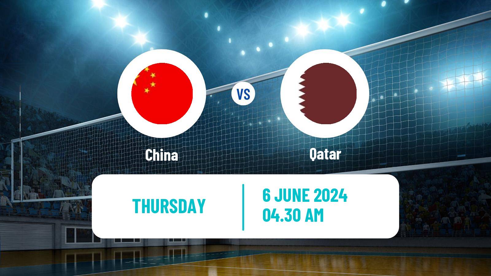 Volleyball AVC Challenge Cup Volleyball China - Qatar