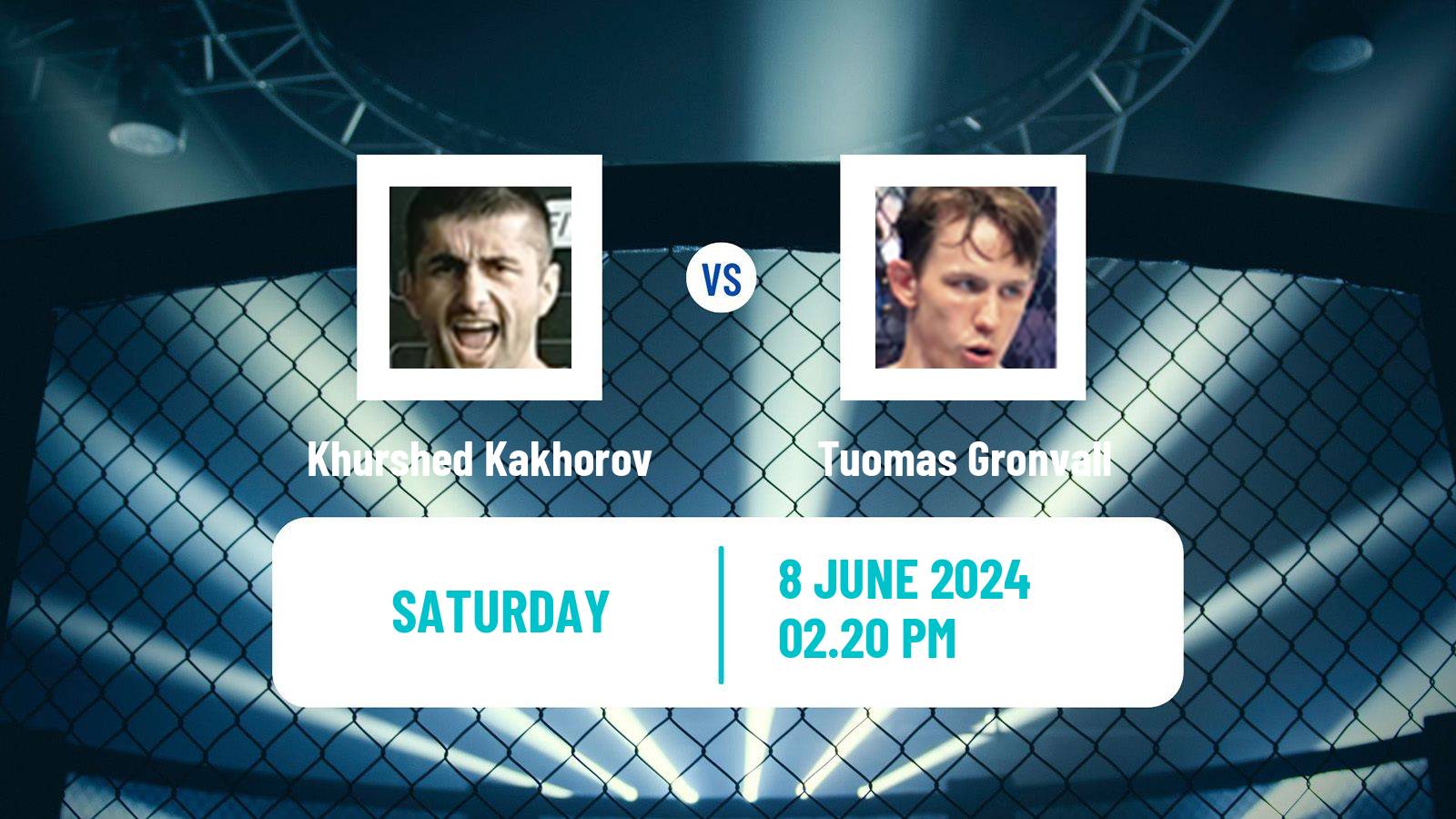 MMA Bantamweight Pfl Men Khurshed Kakhorov - Tuomas Gronvall