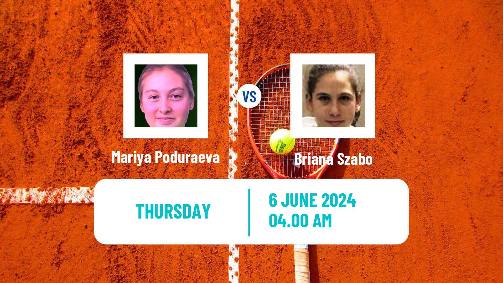 Tennis ITF W15 Focsani Women Mariya Poduraeva - Briana Szabo