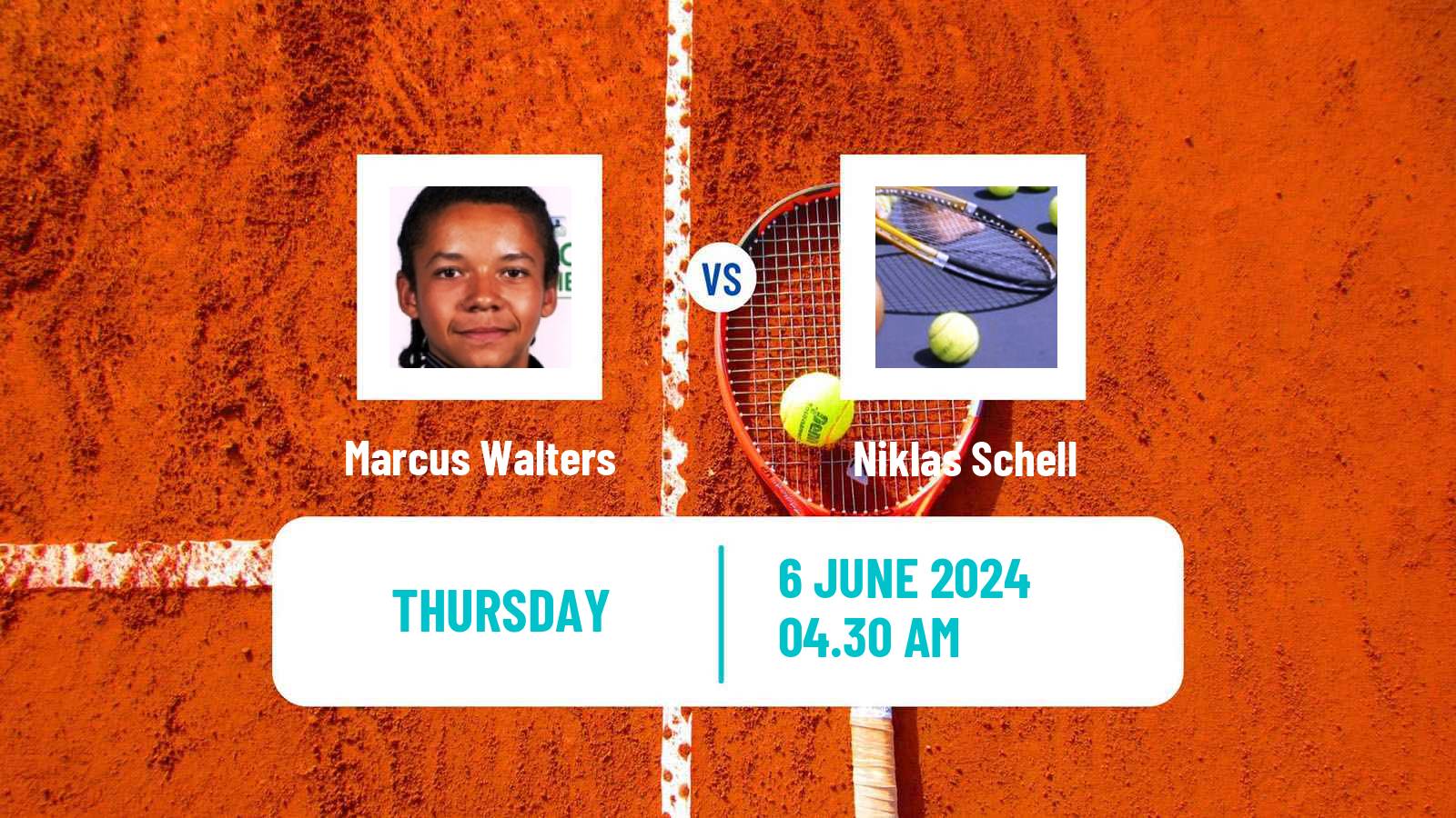 Tennis ITF M15 Monastir 23 Men Marcus Walters - Niklas Schell