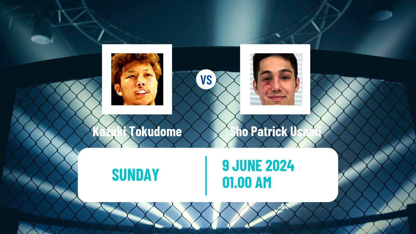 MMA Lightweight Rizin Men Kazuki Tokudome - Sho Patrick Usami