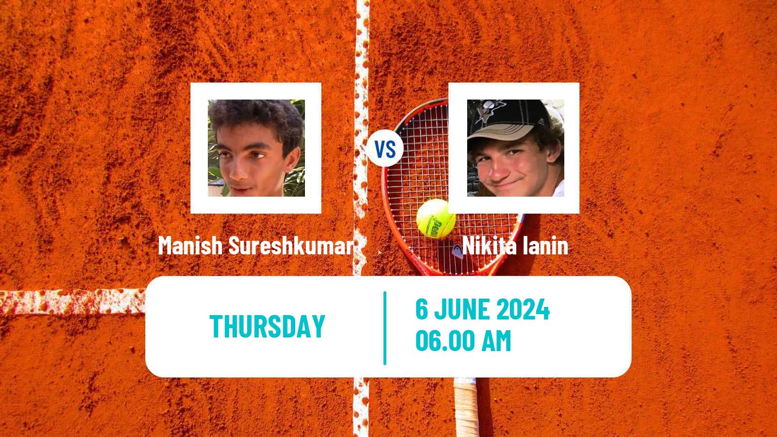 Tennis ITF M15 Monastir 23 Men Manish Sureshkumar - Nikita Ianin