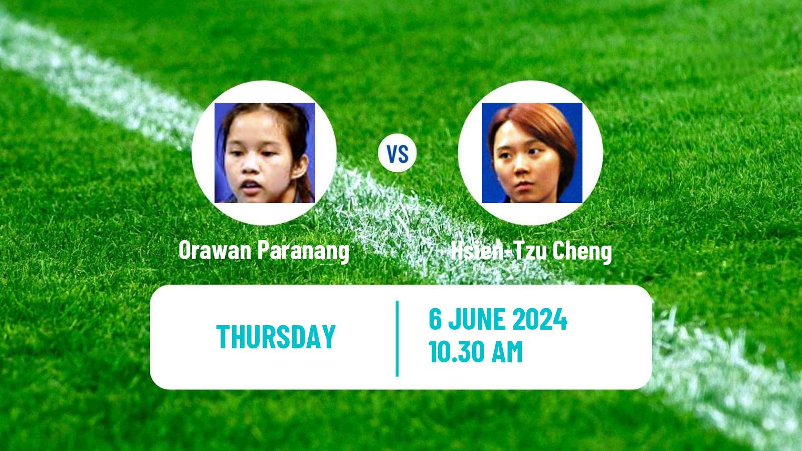 Table tennis Wtt Contender Zagreb Women Orawan Paranang - Hsien-Tzu Cheng