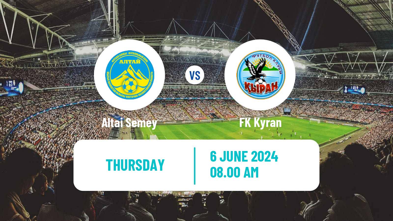 Soccer Kazakh First Division Altai Semey - Kyran